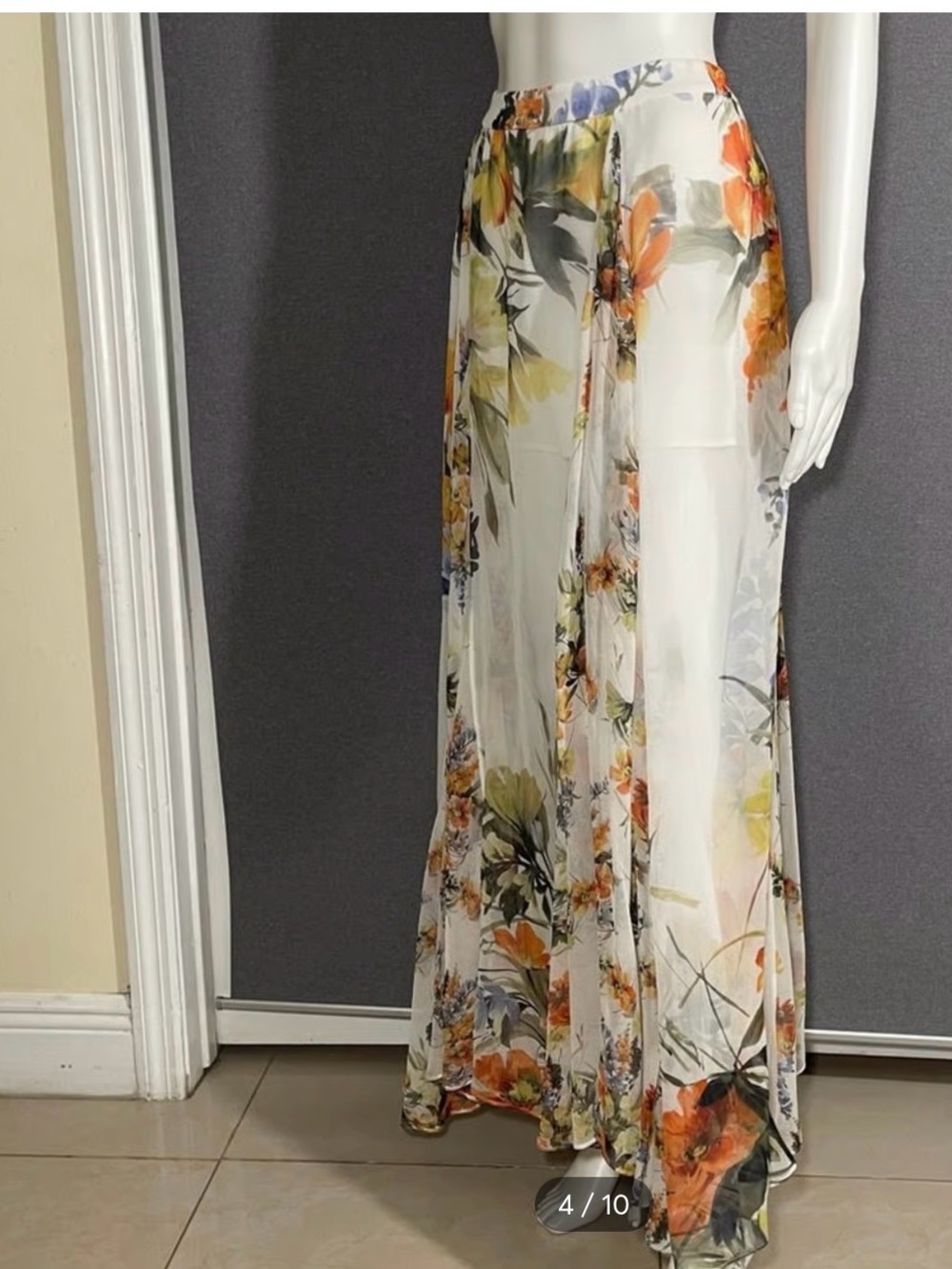 Haute Hippie Sheer Floral skirt - Picture 6 of 6